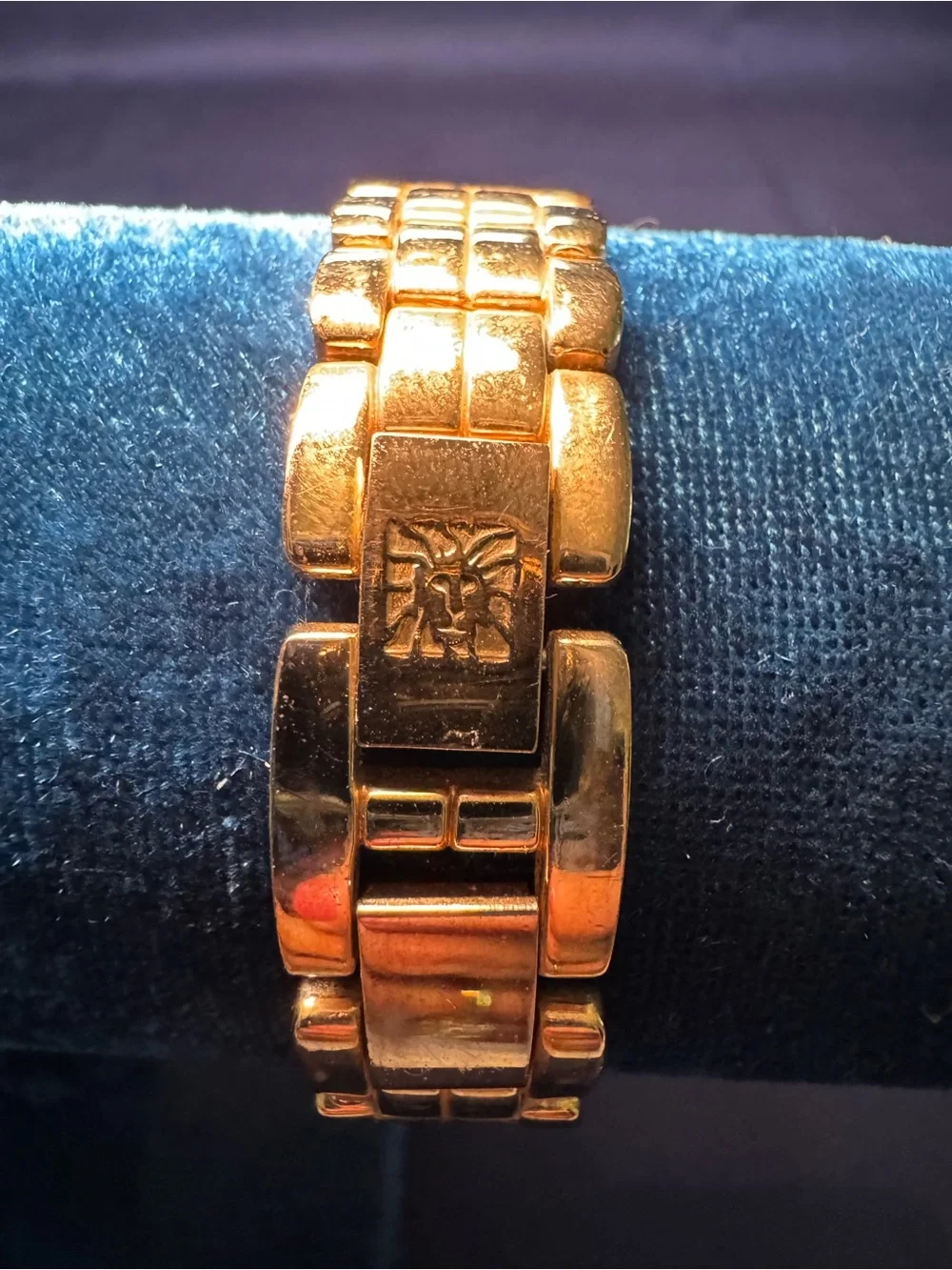 Anne Klein polished gold